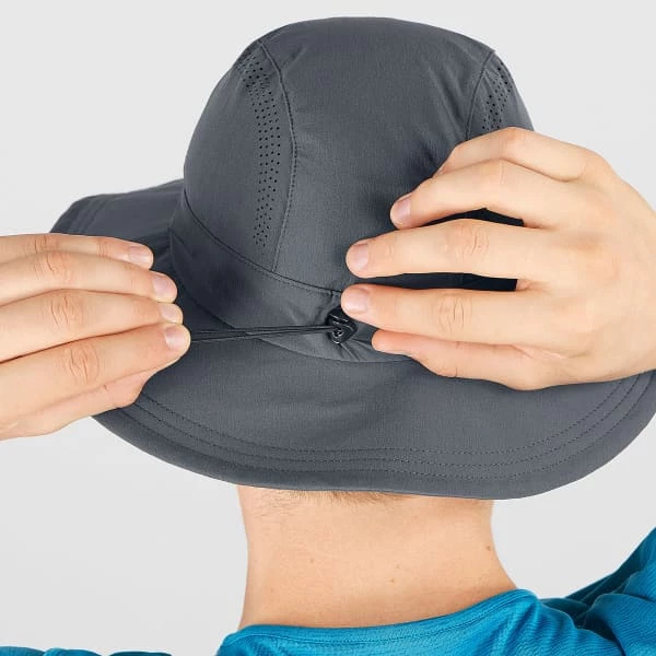 Chapeaux Randonnée SALOMON MOUNTAIN HAT EBONY/BLACK 22 Gris 3 Chapeaux Randonnée SALOMON MOUNTAIN HAT EBONY/BLACK 22 Gris – Image 2