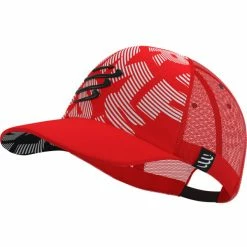 Casquettes COMPRESSPORT TRUCKER CAP RED/WHITE 22 Rouge