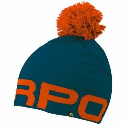 Bonnets Ski KARPOS LARIN POM-PON MOROCCAN BLUE/TANGERINE TANGO 22 Bleu / Orange