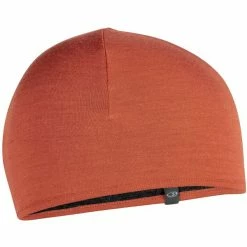 Bonnets Ski ICEBREAKER POCKET HAT CLAY/JET HTHR 22 Rouge