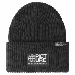 Bonnets Ski PICTURE SKALAVIK BEANIE BLACK 23 Noir