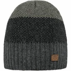 Bonnets Ski BARTS HOLMER BEANIE DARK HEATHER 23 Gris