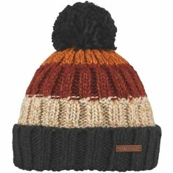Bonnets Ski BARTS WILHELM BEANIE BURGUNDY 23 Gris / Beige / Rouge