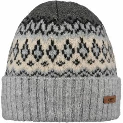 Bonnets Ski BARTS GREGORIS BEANIE HEATHER GREY 23 Gris / Noir