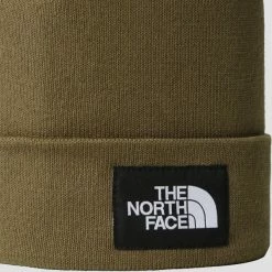 Bonnets Ski THE NORTH FACE DOCKWKR RCYLD BEANIE MILITARY OLIVE 23 Vert -Bonnets Soldes Boutique 9 114331 dockwkr rcyld beanie military olive nf0a3fnt37u 02