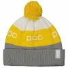 Bonnets Ski POC POMPOM BEANIE ALLOY GREY 23 Gris / Blanc / Jaune -Bonnets Soldes Boutique 9 116715 64268 1040 01