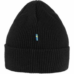 FJALLRAVEN Bonnets Ski FJÄLLRÄVEN TAB HAT BLACK 23 Noir -Bonnets Soldes Boutique 9 118319 tab hat black 84767 550 03