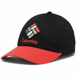 Casquettes COLUMBIA ROC II BALL CAP BLACK RED HIBISCUS 20 Noir / Rouge