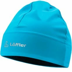 Bonnets Ski LÖFFLER MONO HAT TOPAZ BLUE 23 Bleu