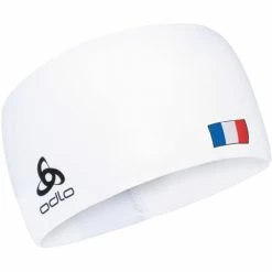Bandeaux Sport ODLO BANDEAU COMPETITION FAN FRANCE WHT 23 Blanc