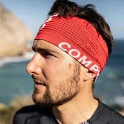Bandeaux Sport COMPRESSPORT HEADBAND ON/OFF RED 22 Rouge -Bonnets Soldes Boutique 9 73100 headband on off red cu00009b 300 03