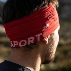 Bandeaux Sport COMPRESSPORT HEADBAND ON/OFF RED 22 Rouge -Bonnets Soldes Boutique 9 73100 headband on off red cu00009b 300 05