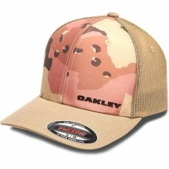 Casquettes OAKLEY TRUCKER CAP B1B CAMO DESER 21 Marron / Beige