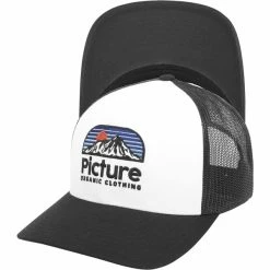 Bonnets Soldes Boutique 8 Casquettes PICTURE KULDO TRUCKER CAP WHITE 23 Blanc / Noir