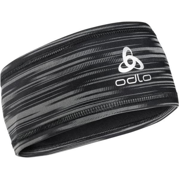 Bandeaux Sport ODLO POLYKNIT LIGHT ECO HEADBAND PRINT BLACK REFLECTIVE 22 Gris / Noir 3 Bandeaux Sport ODLO POLYKNIT LIGHT ECO HEADBAND PRINT BLACK REFLECTIVE 22 Gris / Noir