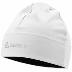 Bonnets Ski LÖFFLER MONO HAT WHITE 22 Blanc